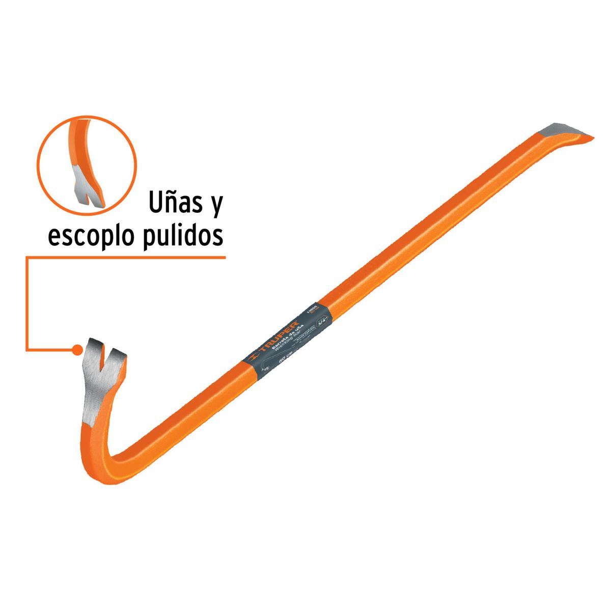 TRUPER - Pata de cabra 60 cm barreta para desencofrar, Truper