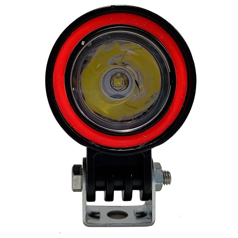 GENERICO - Faro Exploradora Led Ojo de Ángel Rojo 18w Luz Fija Flash