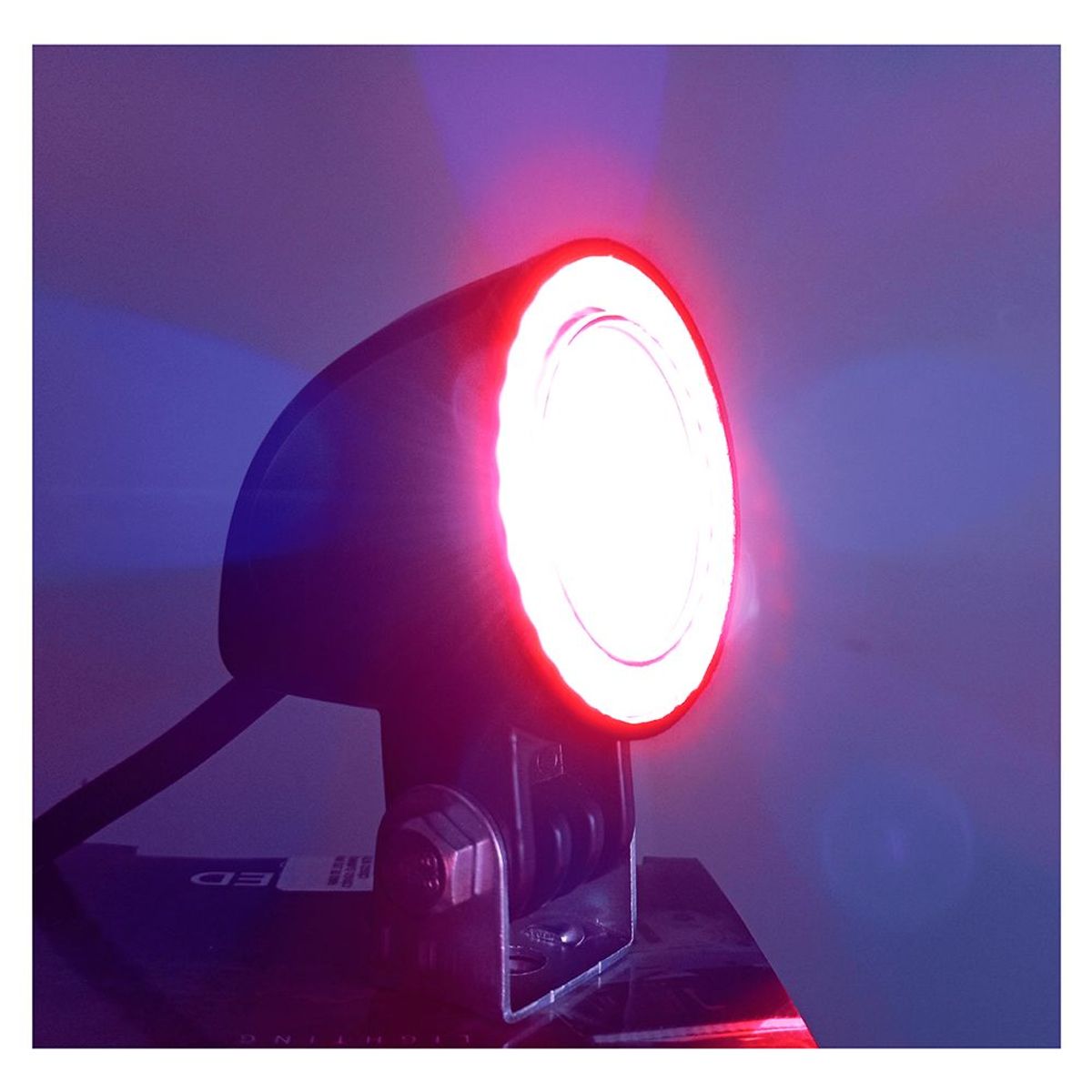 GENERICO - Faro Exploradora Led Ojo de Ángel Rojo 18w Luz Fija Flash