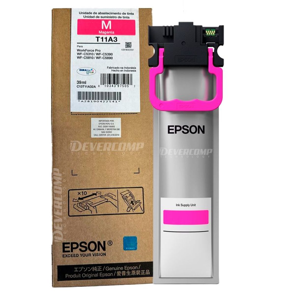 EPSON - Tinta Epson T11A320 Magenta para WF-C5810  WF-C5890