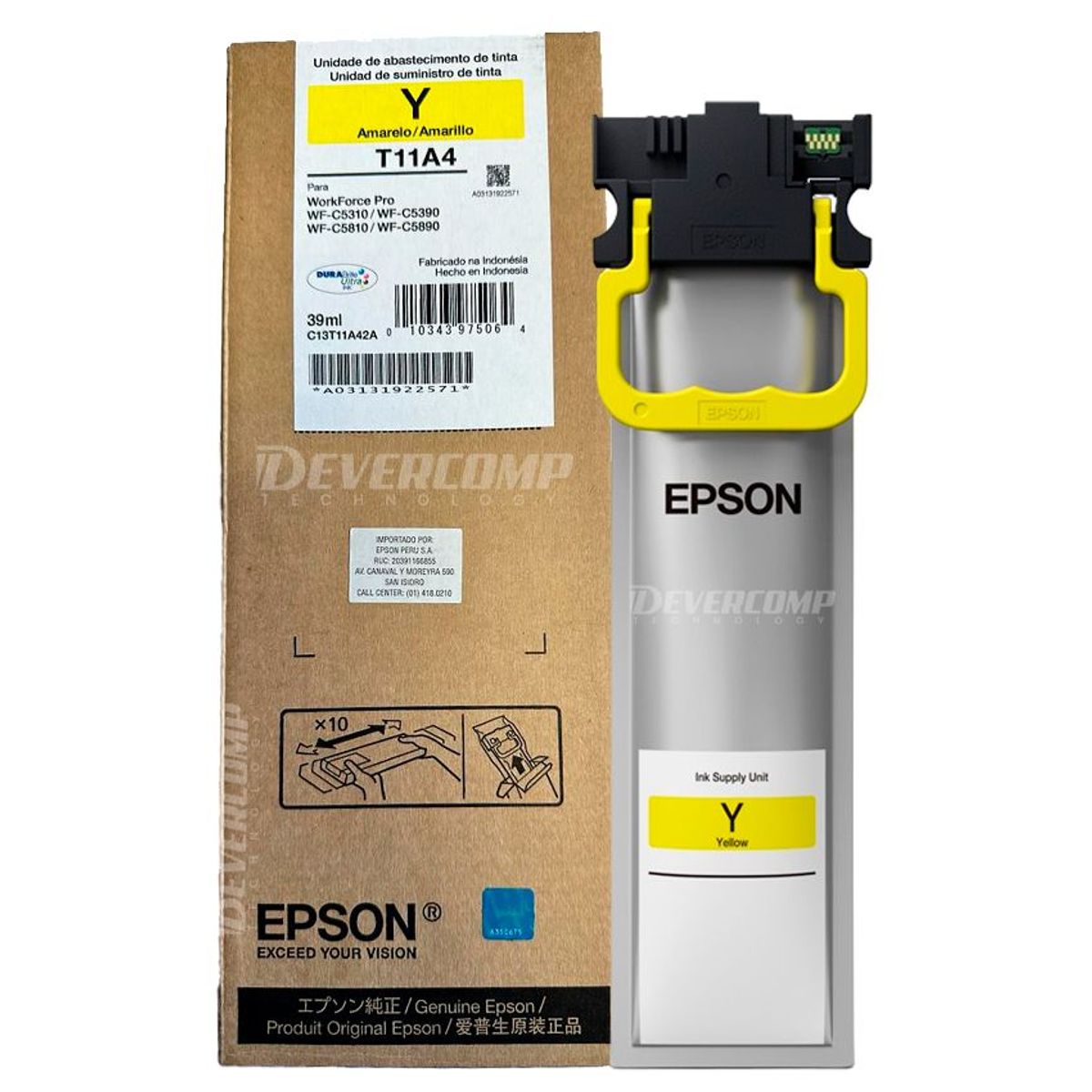 EPSON - Tinta Epson T11A420 Yellow para WF-C5810  WF-C5890
