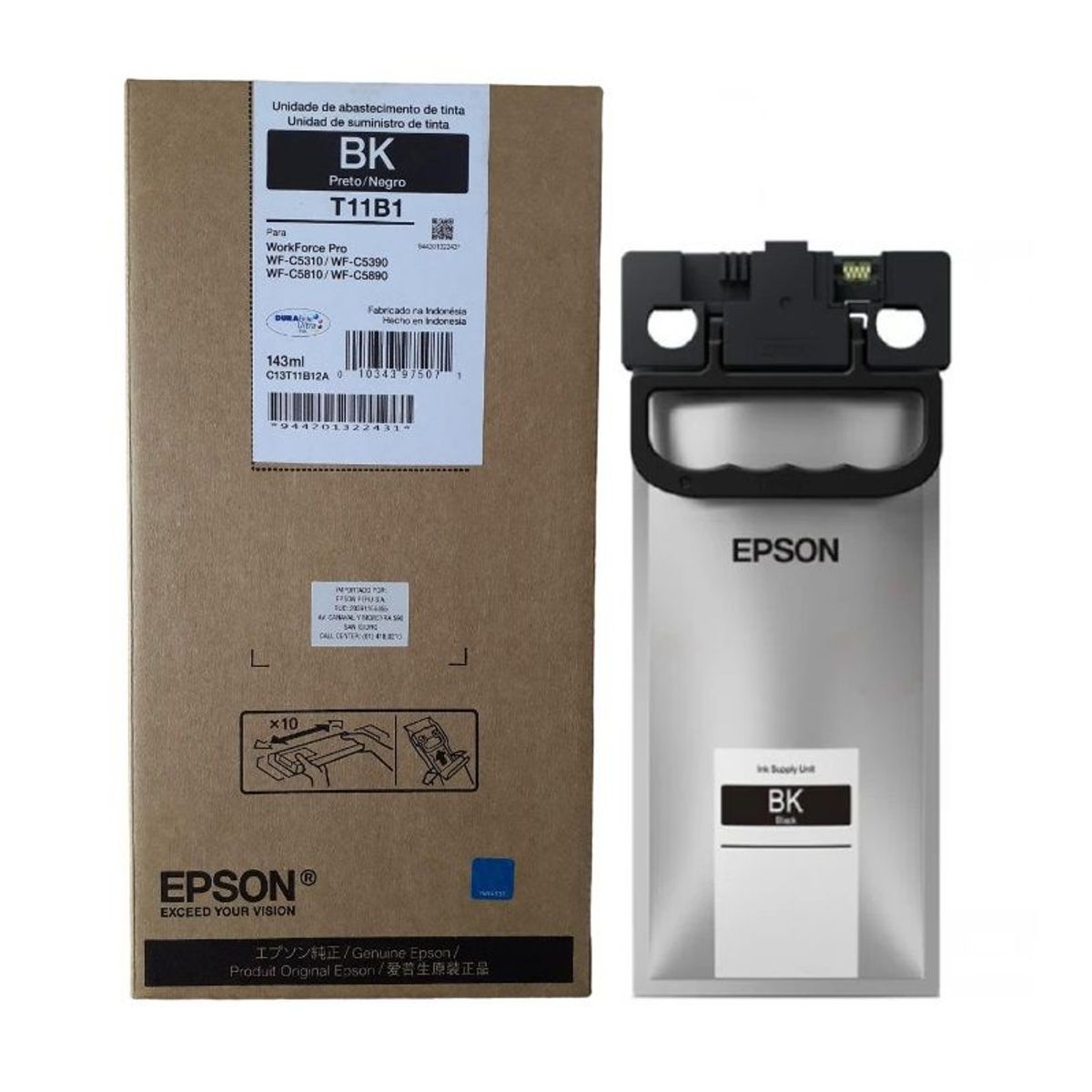 EPSON - Tinta Epson T11B120 Negro XL para WF-C5810  WF-C5890