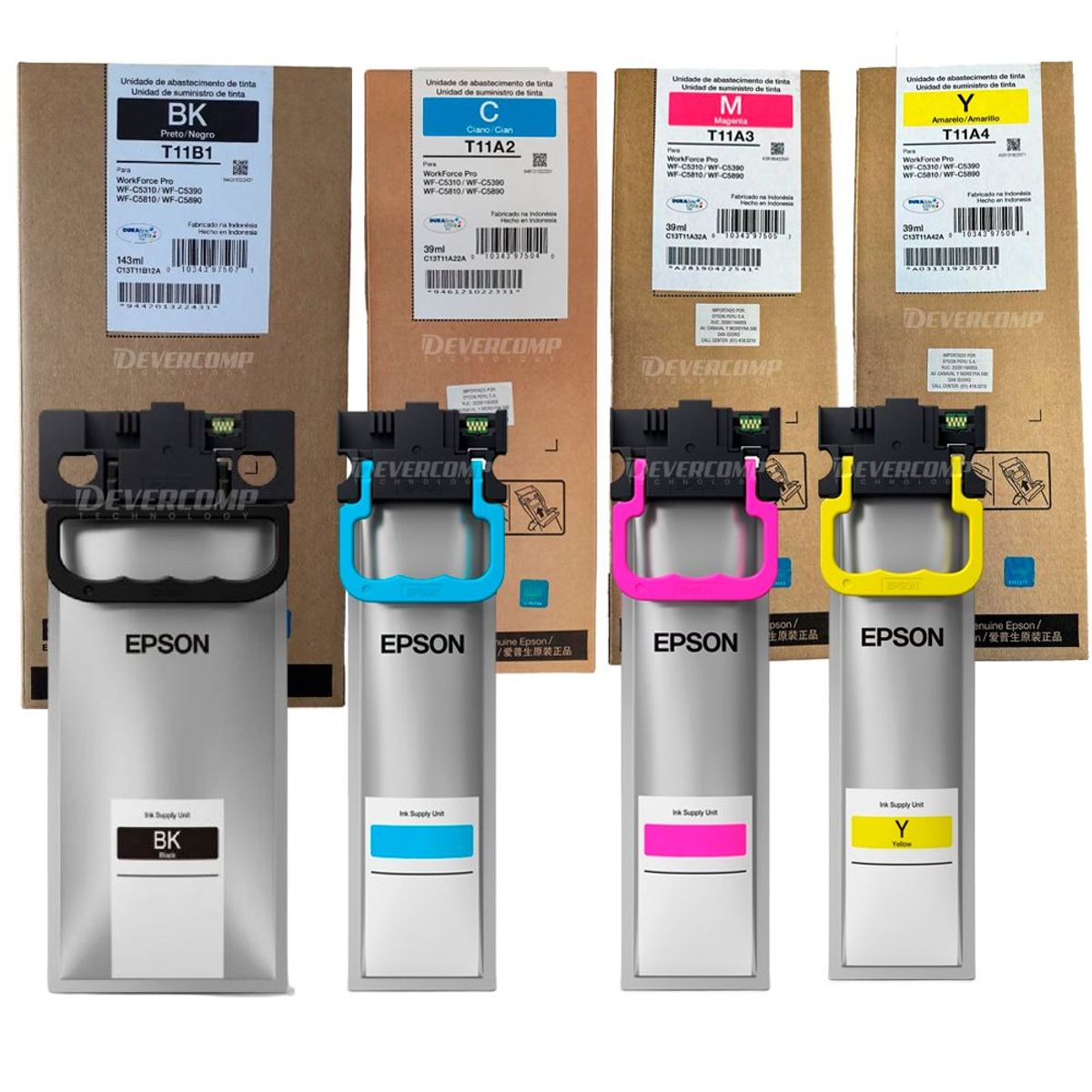 EPSON - Pack Tinta Epson para WorkForce WF-C5810  WF-C5890