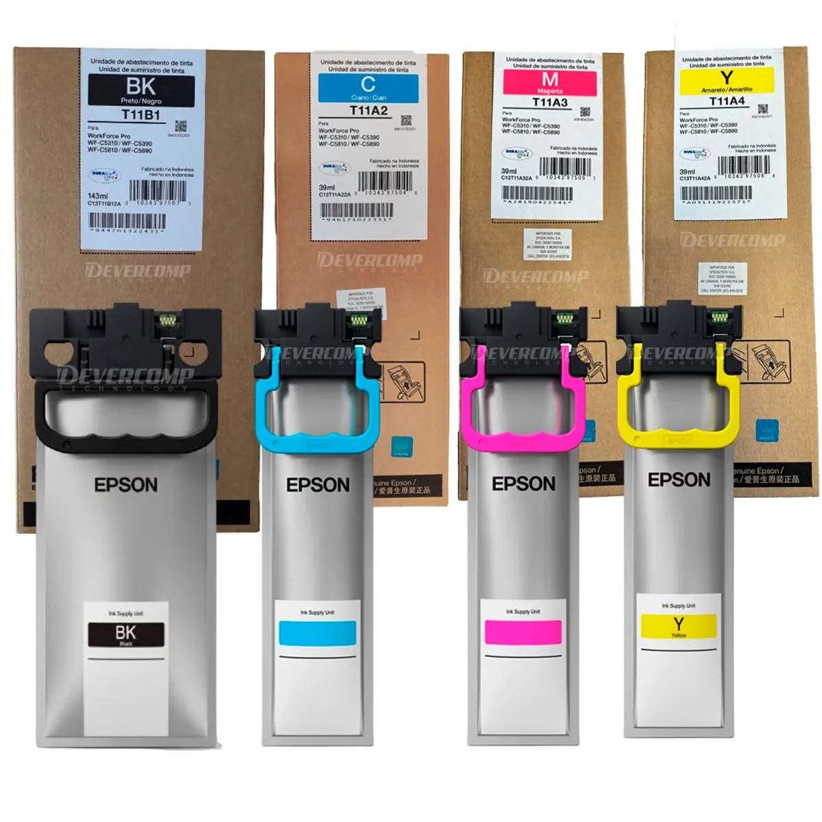 EPSON - Pack Tinta Epson para WorkForce WF-C5810  WF-C5890