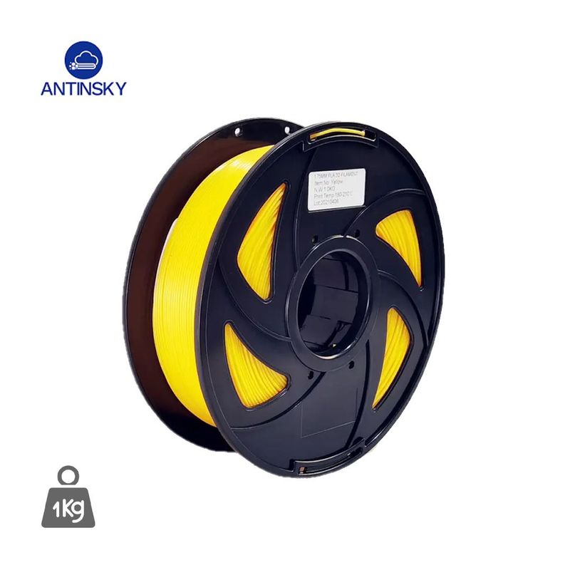 GENERICO - Antinsky Filamento de Impresión 3D 175mm PLA+ Yellow