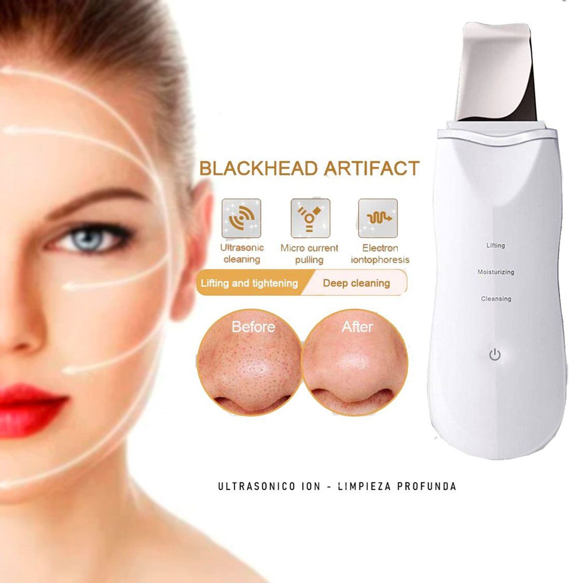 GENERICO - Peeling Ultrasónico Limpieza Lifting Facial