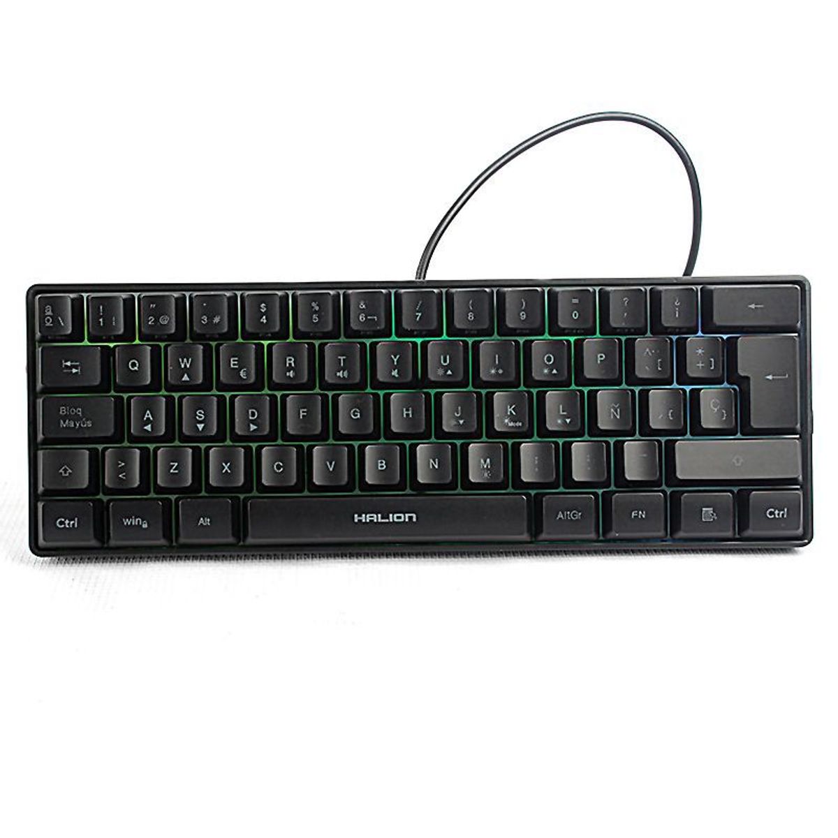 HALION - TECLADO GAMER HALION STRATOS HA-K617 RGB HALION