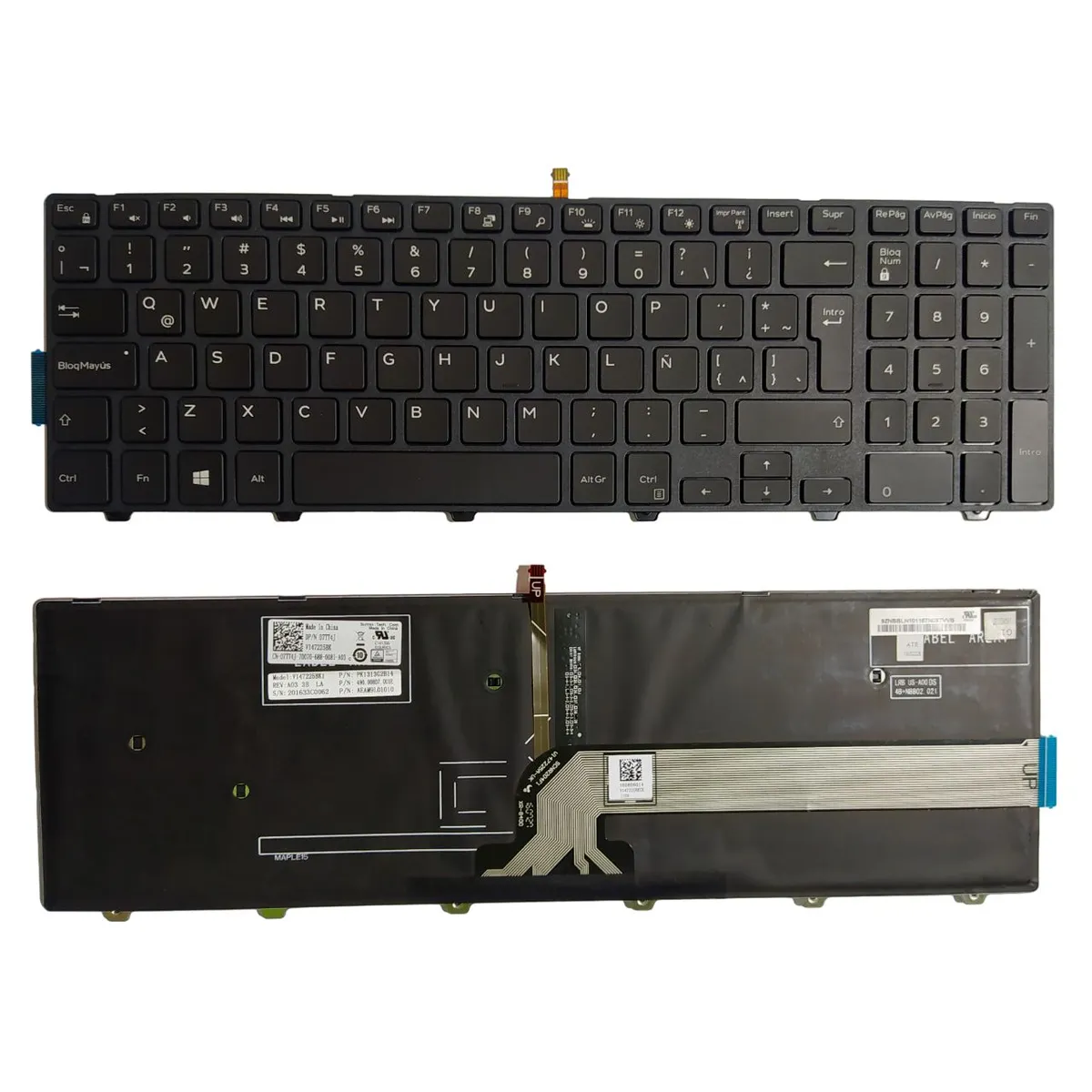 DELL - Teclado ORIGINAL Laptop DELL 15 3000 15 5000 17 5000 17 7000