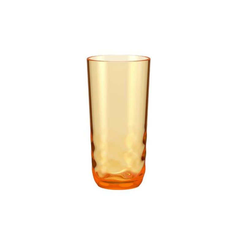 COZA - Vaso Acrílico 350ml Coza Wave Naranja