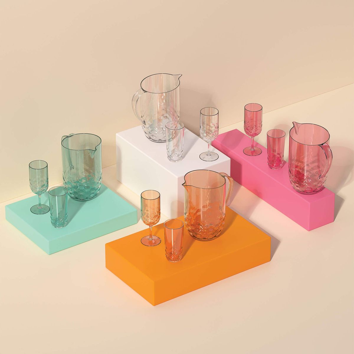 COZA - Vaso Acrílico 350ml Coza Wave Verde