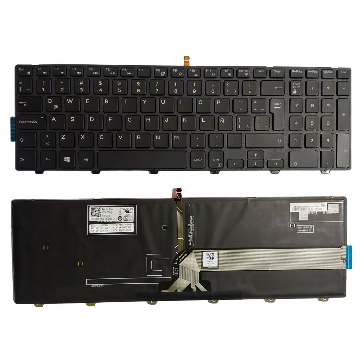 DELL - Teclado ORIGINAL Laptop DELL 17 5000 5748 5749 5755 5758 5759