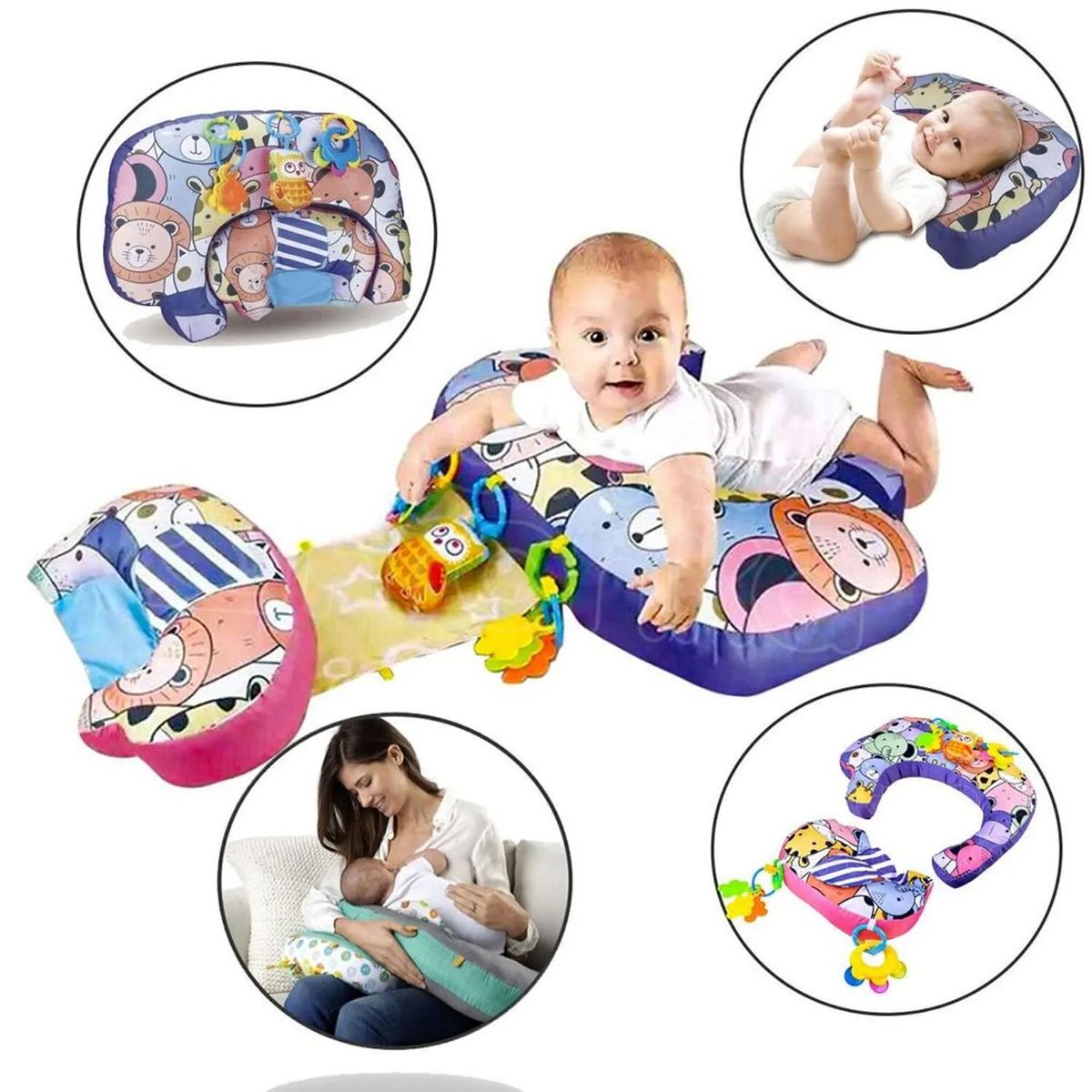 GENERICO - Almohada Multifunción DE Lactancia 5 en 1 Niña 028-29