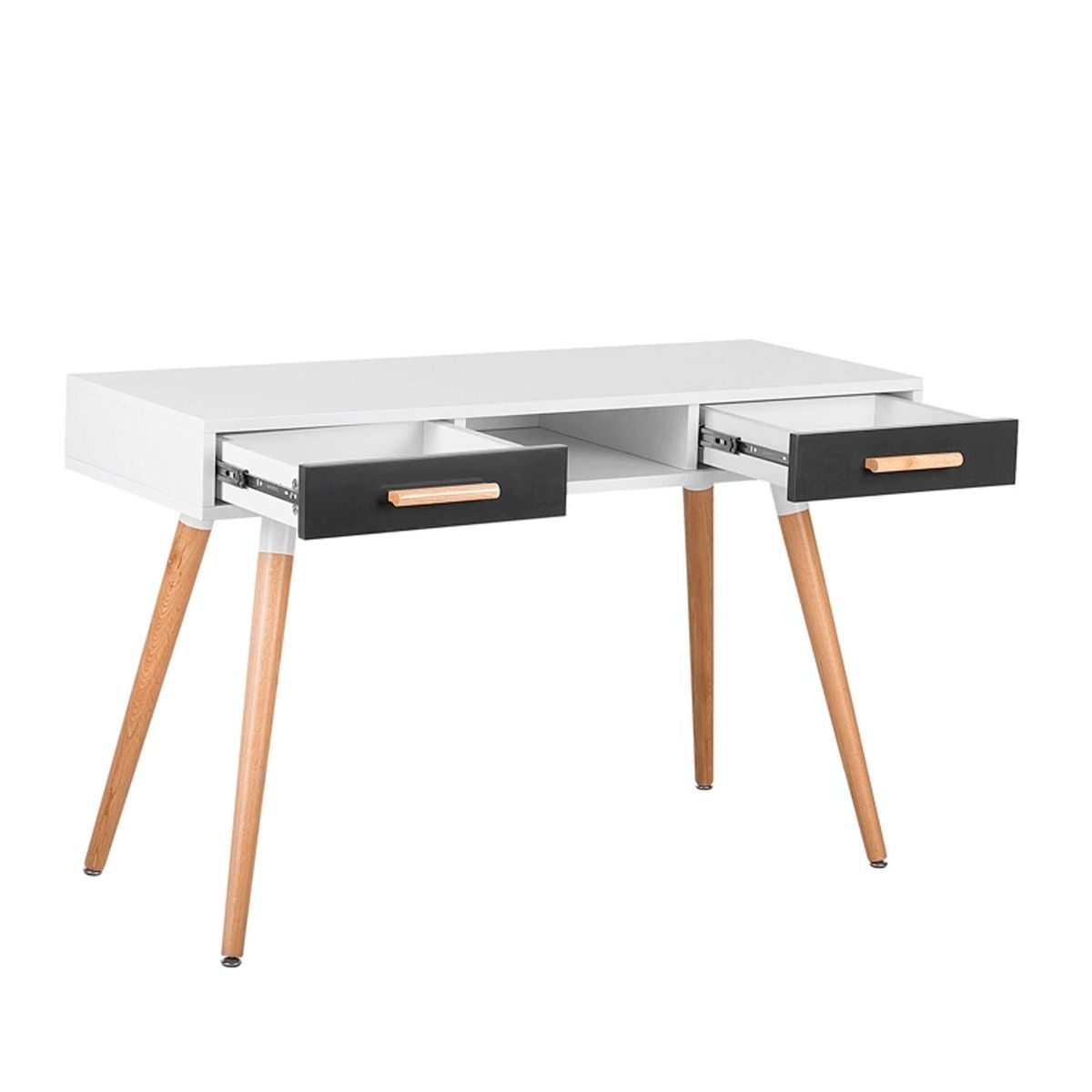 VENTITAS HOME - Escritorio Vintage Paula Ventitas Home Blanco y Plomo