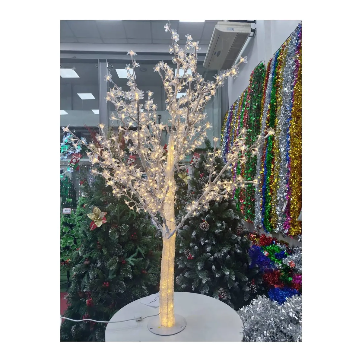 GENERICO - Árbol de Navidad bonsai con luz LED