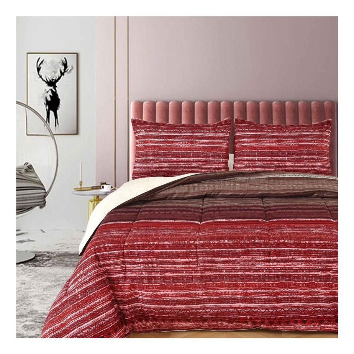 VENECIA - Set de Edredón 2 Pz + Set de Sabanas + Fundas de 5 piezas