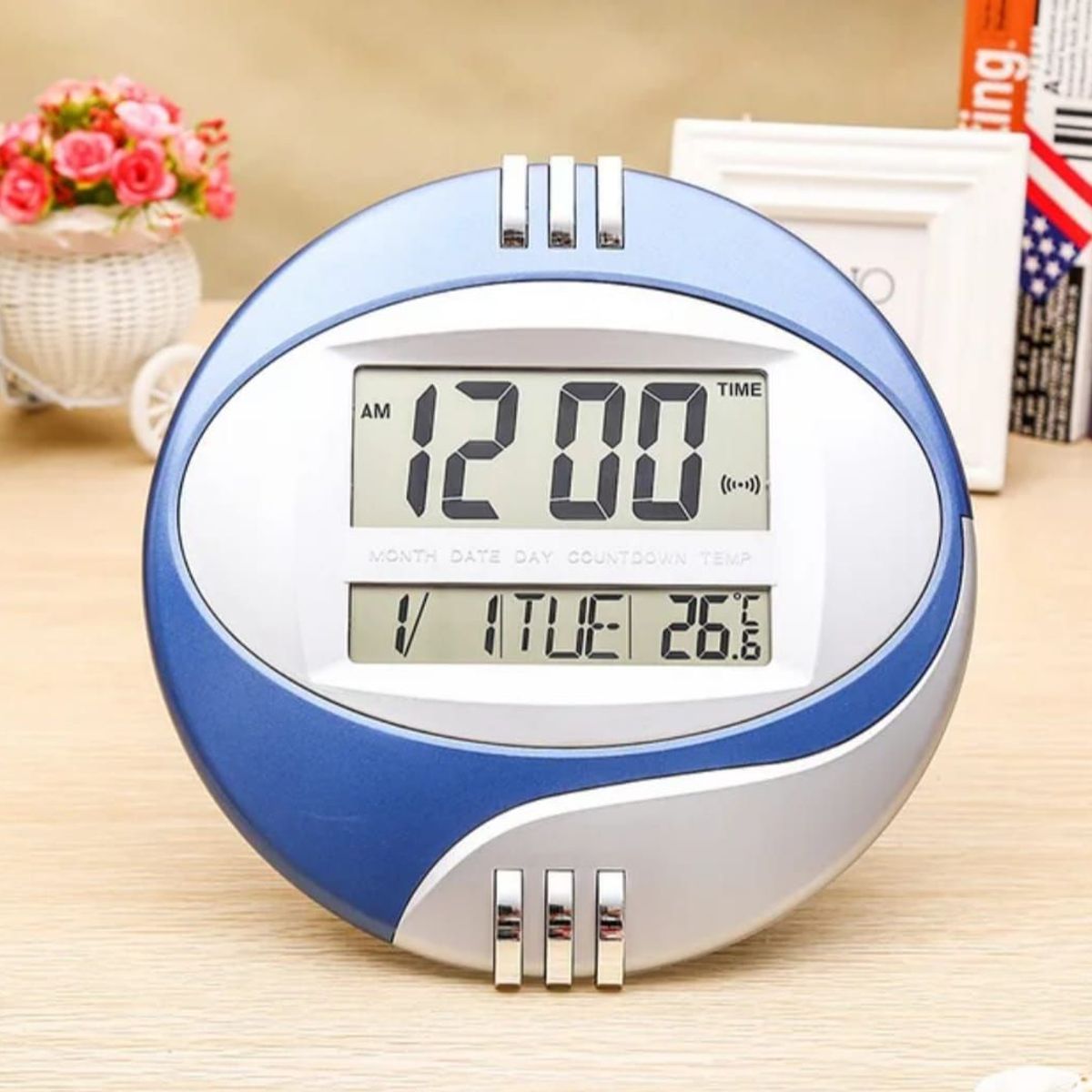 GENERICO - RELOJ DIGITAL  PARED  Y MESA  / ALARMA / CALENDARIO