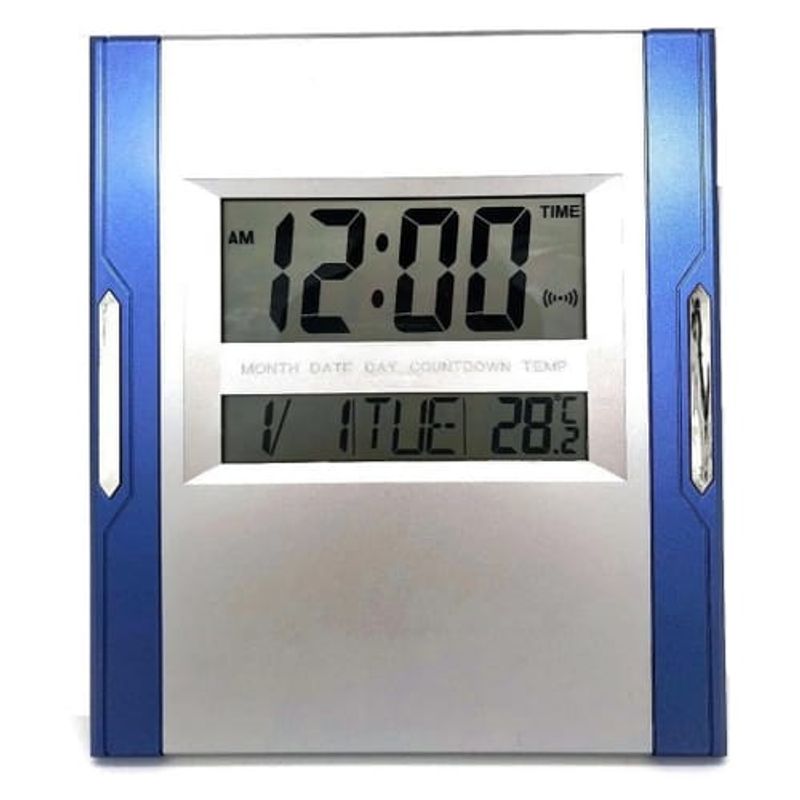 GENERICO - Reloj De Pared LED con Calendario y Temperatura Ambiente