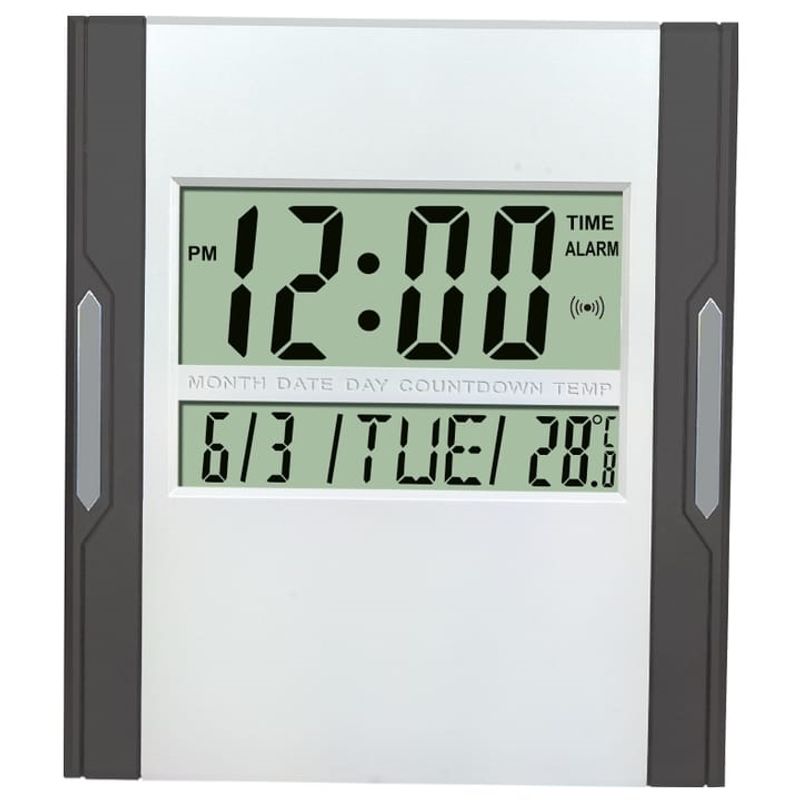 GENERICO - Reloj De Pared LCD con Calendario y Temperatura Ambiente