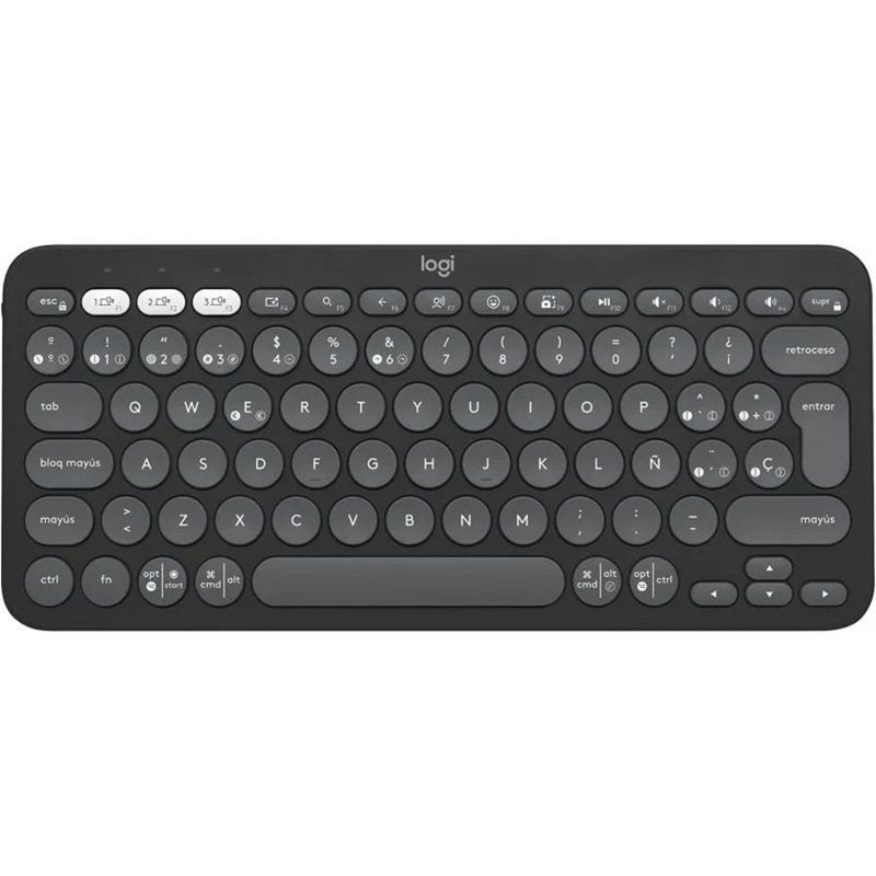 LOGITECH - TECLADO LOGITECH PEBBLE 2 K380S BLUETOOTH/WIRELESS SP GRAPHITE