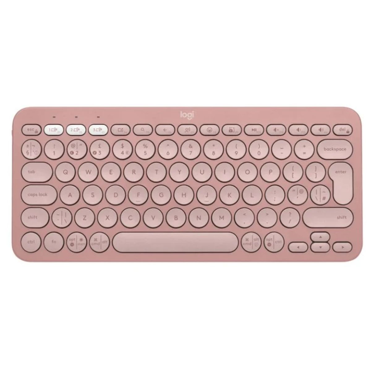 LOGITECH - TECLADO LOGITECH PEBBLE 2 K380S BLUETOOTH/WIRELESS SP ROSE