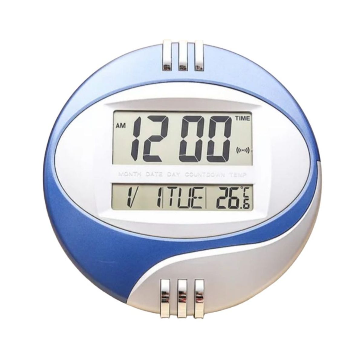 GENERICO - Reloj De Pared LED con Calendario y Temperatura Ambiente