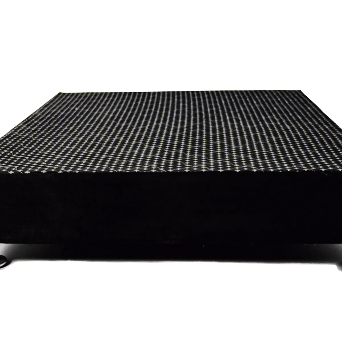 MUEBLES MACRUMO - Box Tarima reforzado y acolchado 2 Plazas - Negro / Patas instaladas