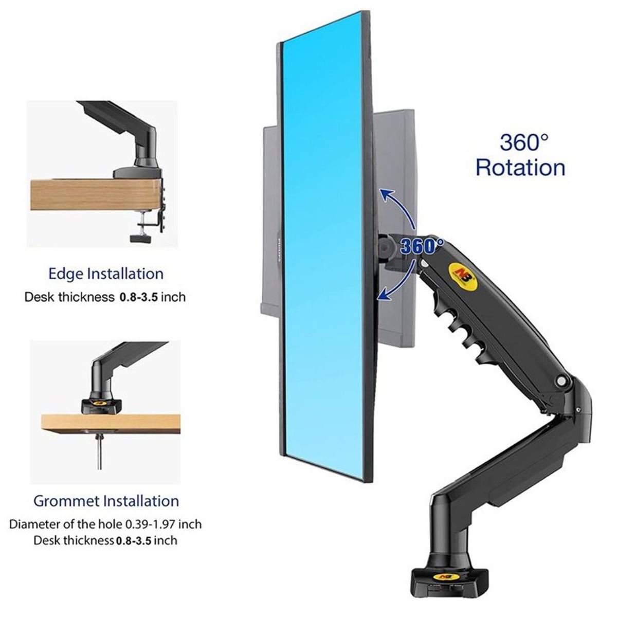 NB NORTH BAYOU - Rack Soporte Para Monitores de 17 a 30 pulgadas NB F80