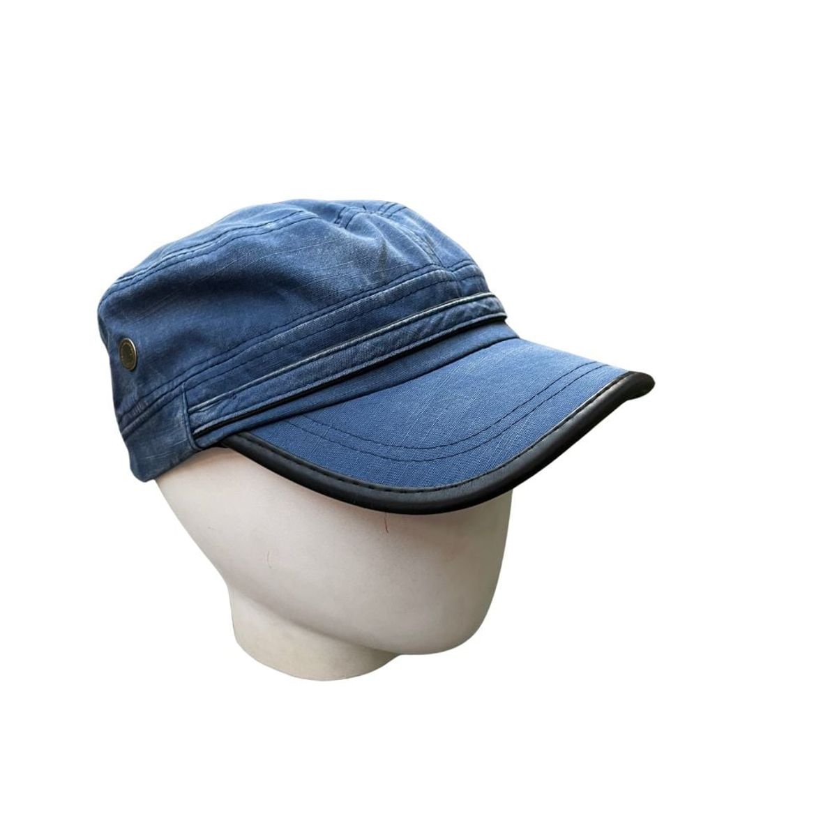 KAST PE - Gorra Militar Carbonera Fashion Borde de Cuero