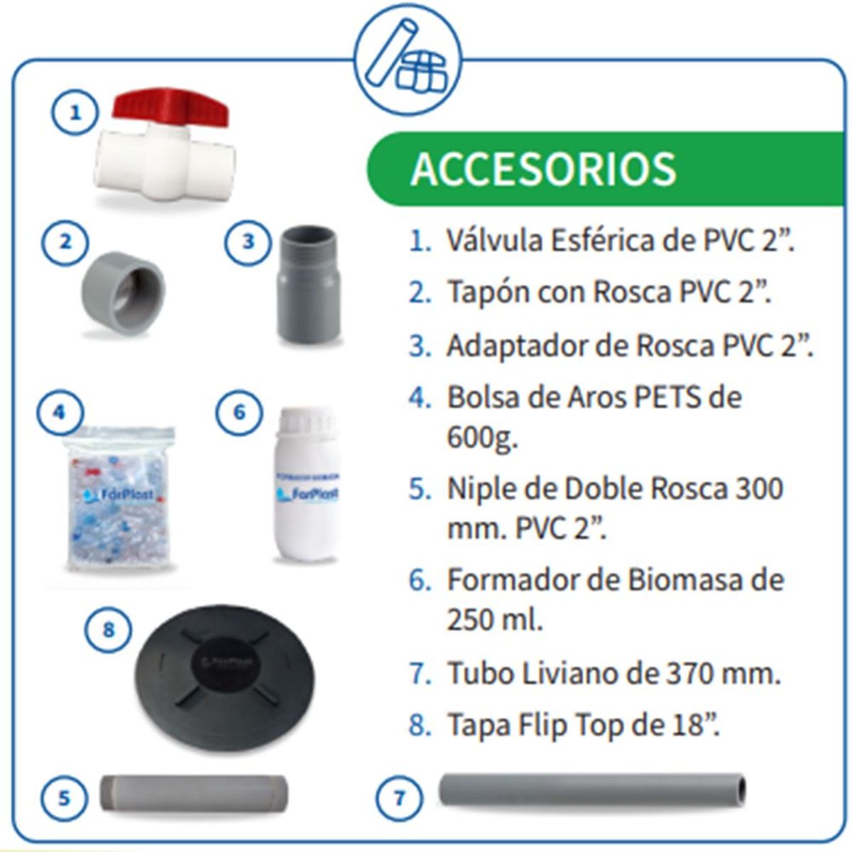 FARPLAST - BIODIGESTOR 1,300 LTS FARPLAST