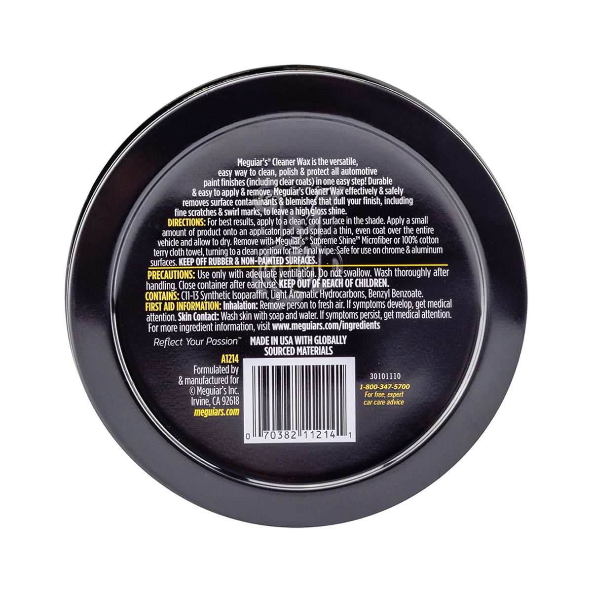 MEGUIARS - Cera Abrillantadora en Pasta - A12 Cleaner Wax