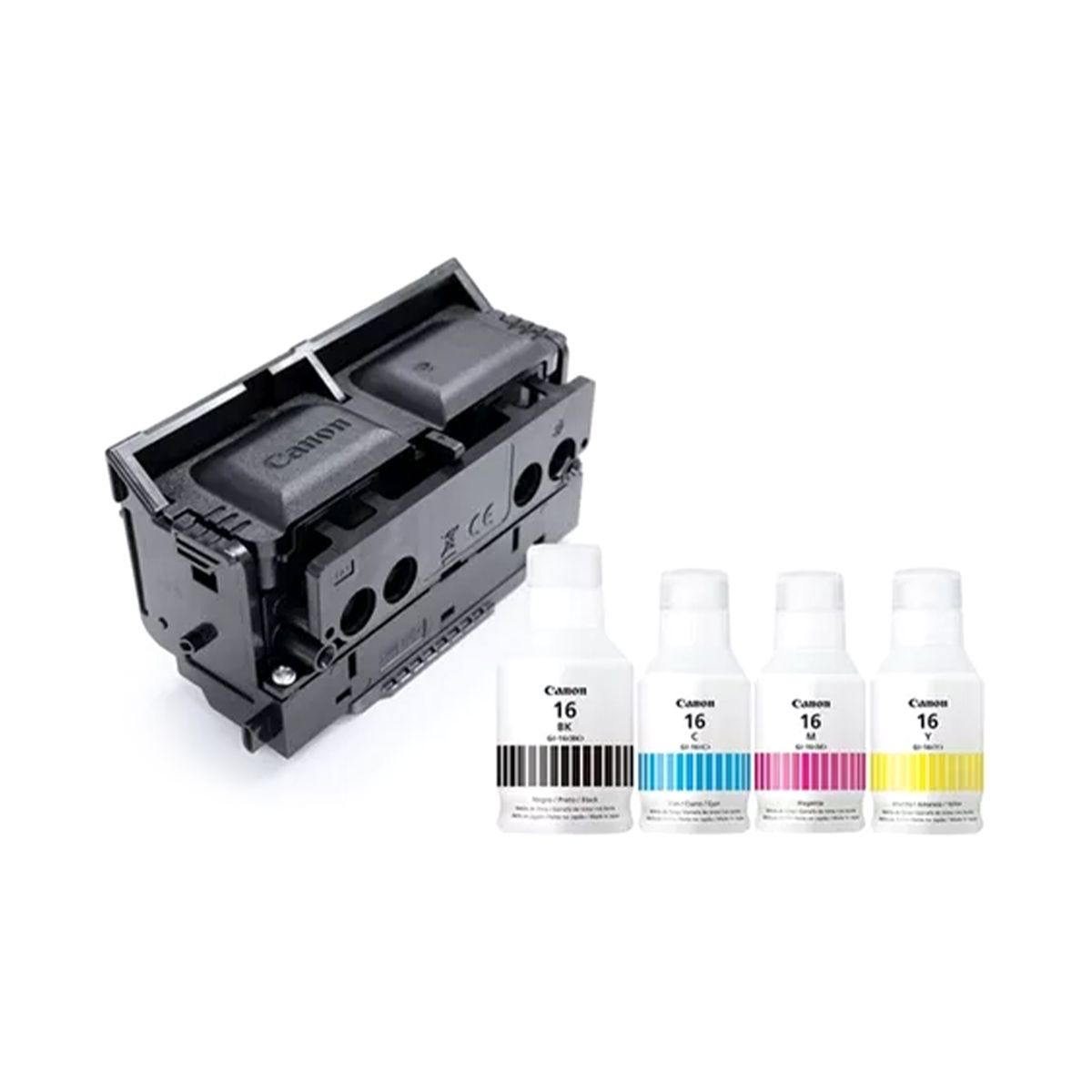 CANON - KIT TINTAS CANON MAXI KIT GI-16 BK/C/M/Y + CABEZAL CANON P/N: 4659C005AA