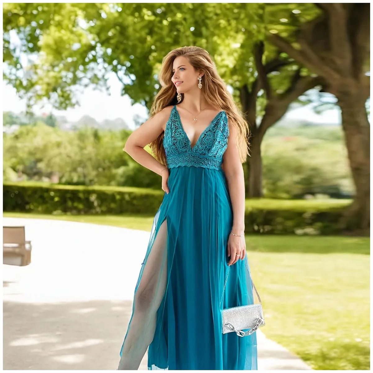 RINODERINA - Vestido Elegante Fiesta Mujer RinoDeRina - Regalo