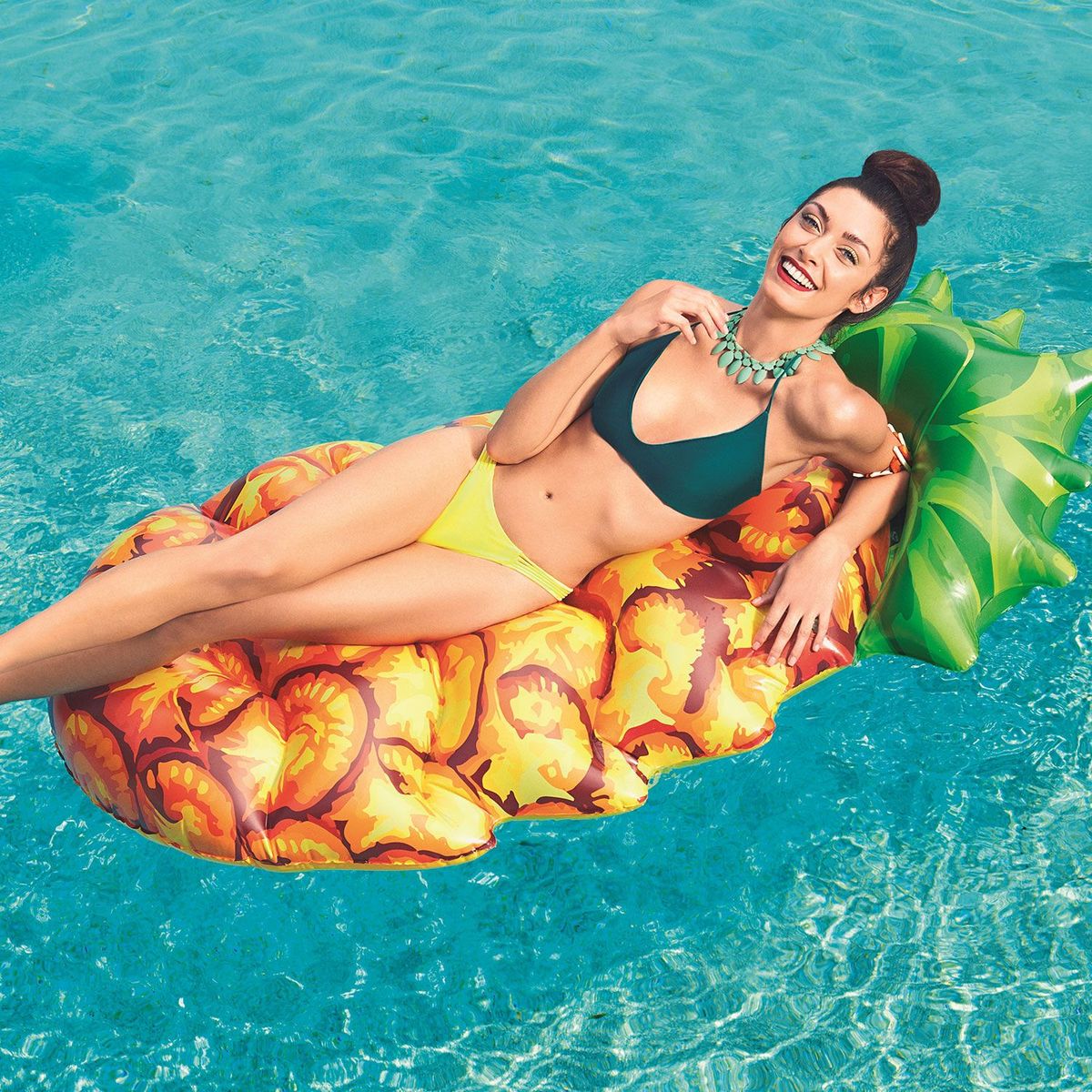 BESTWAY - Colchoneta Inflable  Frutas Lounge Amarillo - Bestway