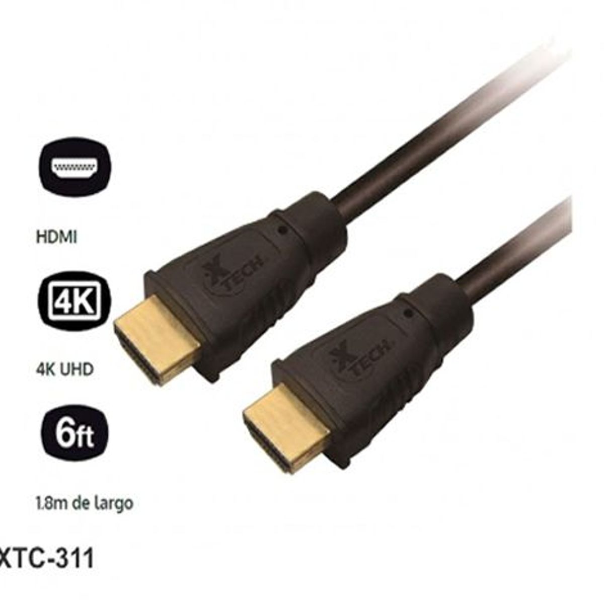 XTC - Cable HDMI Xtech male to HDMI male 1.8 metros - XTC-311