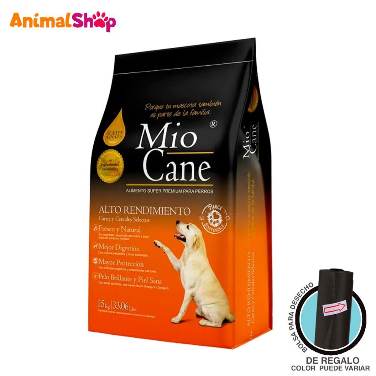 MIO CANE - Comida Para Perro Mio Cane Premium Alto Rendimiento 15Kg