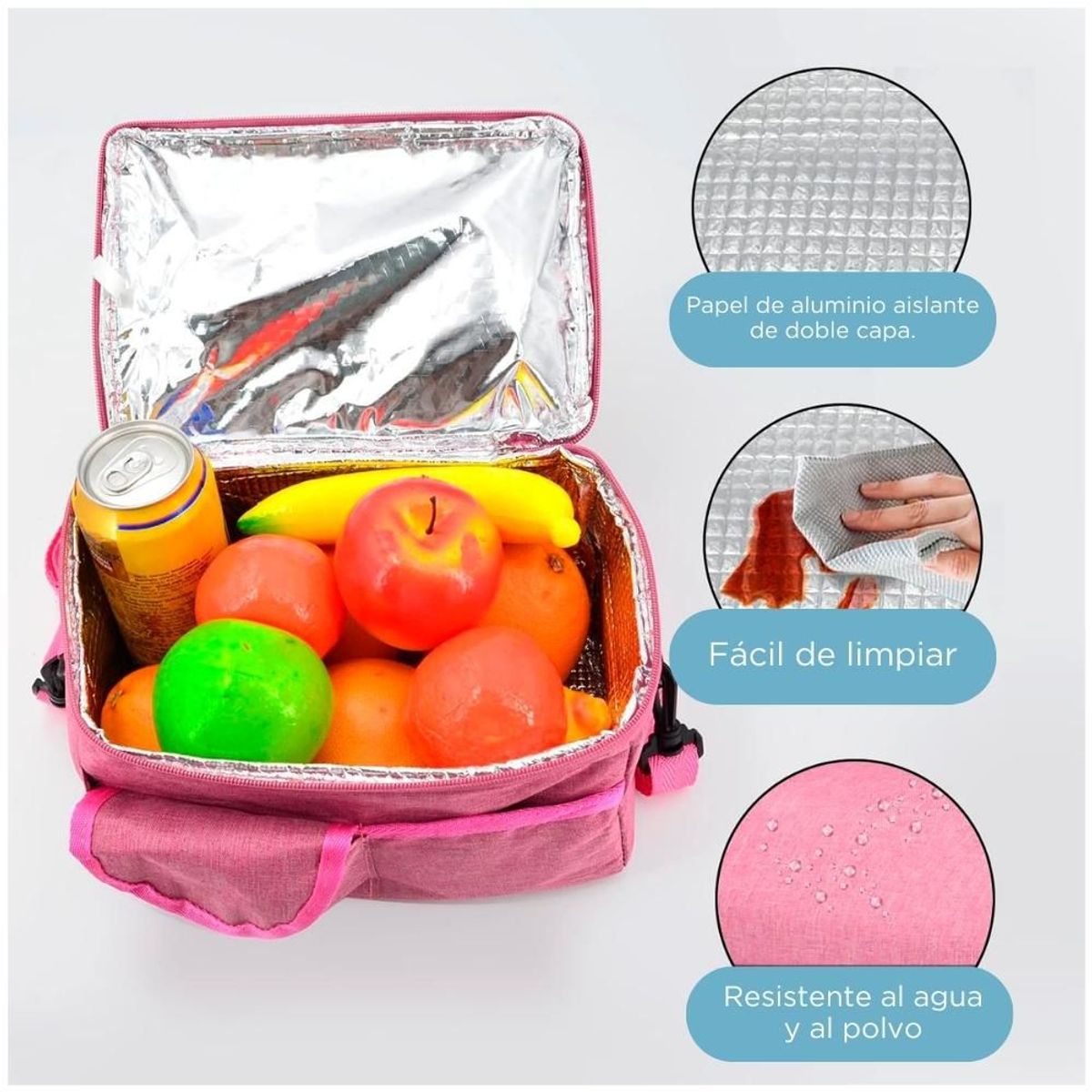 GENERICO - Lonchera Térmica Bolsa Almuerzo Impermeable con Correa Portátil RS LF1
