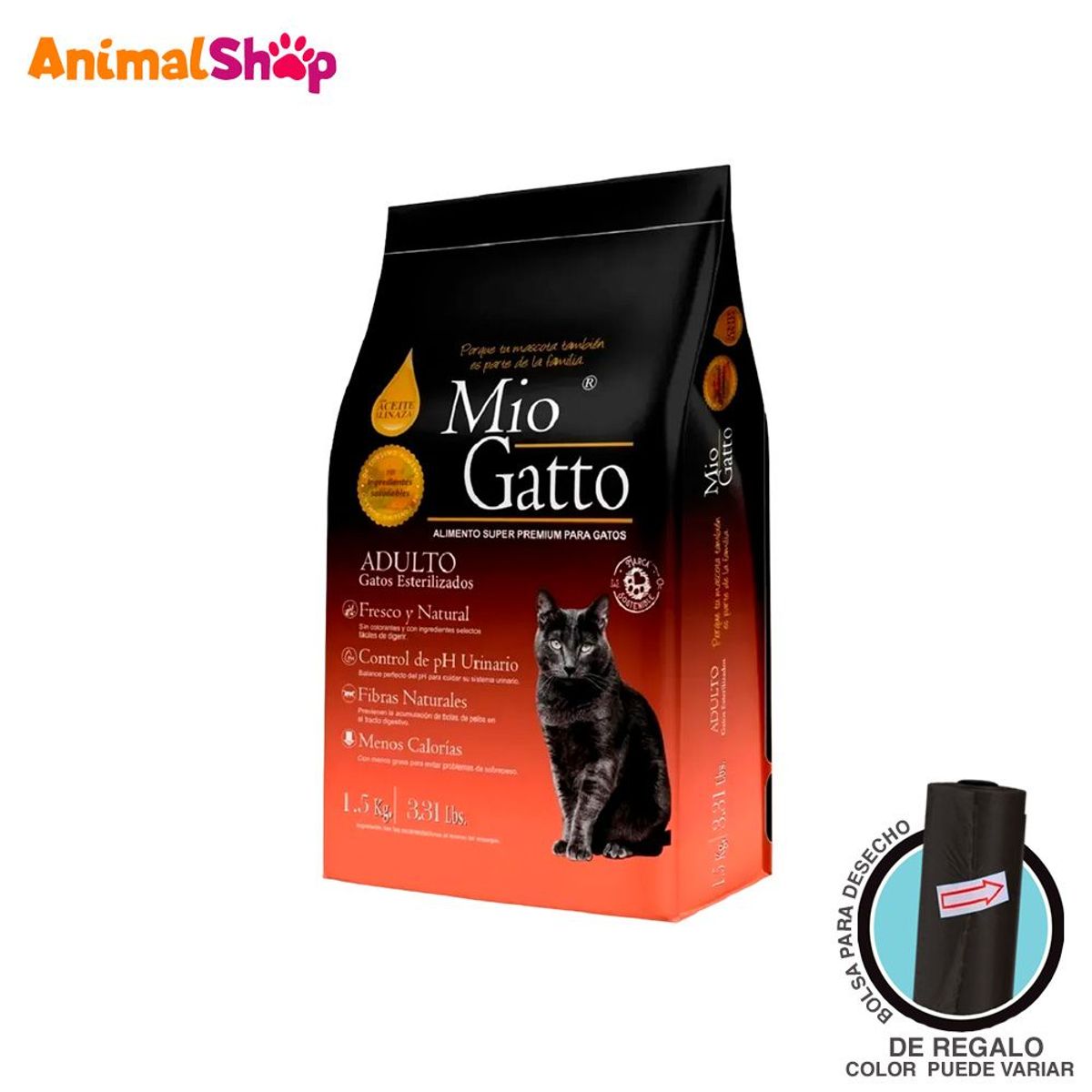 MIO CANE - Comida Para Gato Adulto Esterilizado Mio Gatto Premium 1. 5 Kg