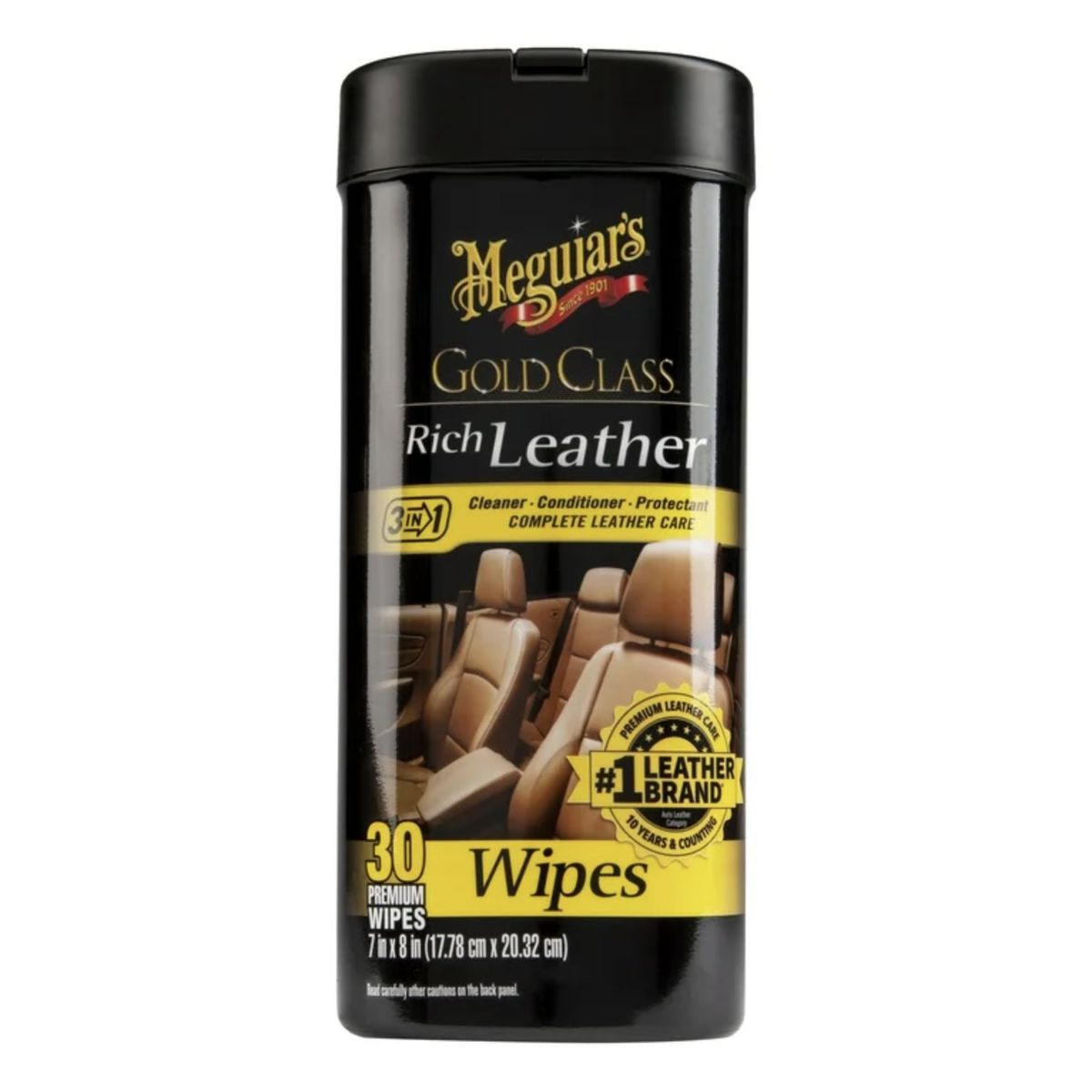 MEGUIARS - Meguiars Pañitos para Limpieza de Cuero - Rich Leather