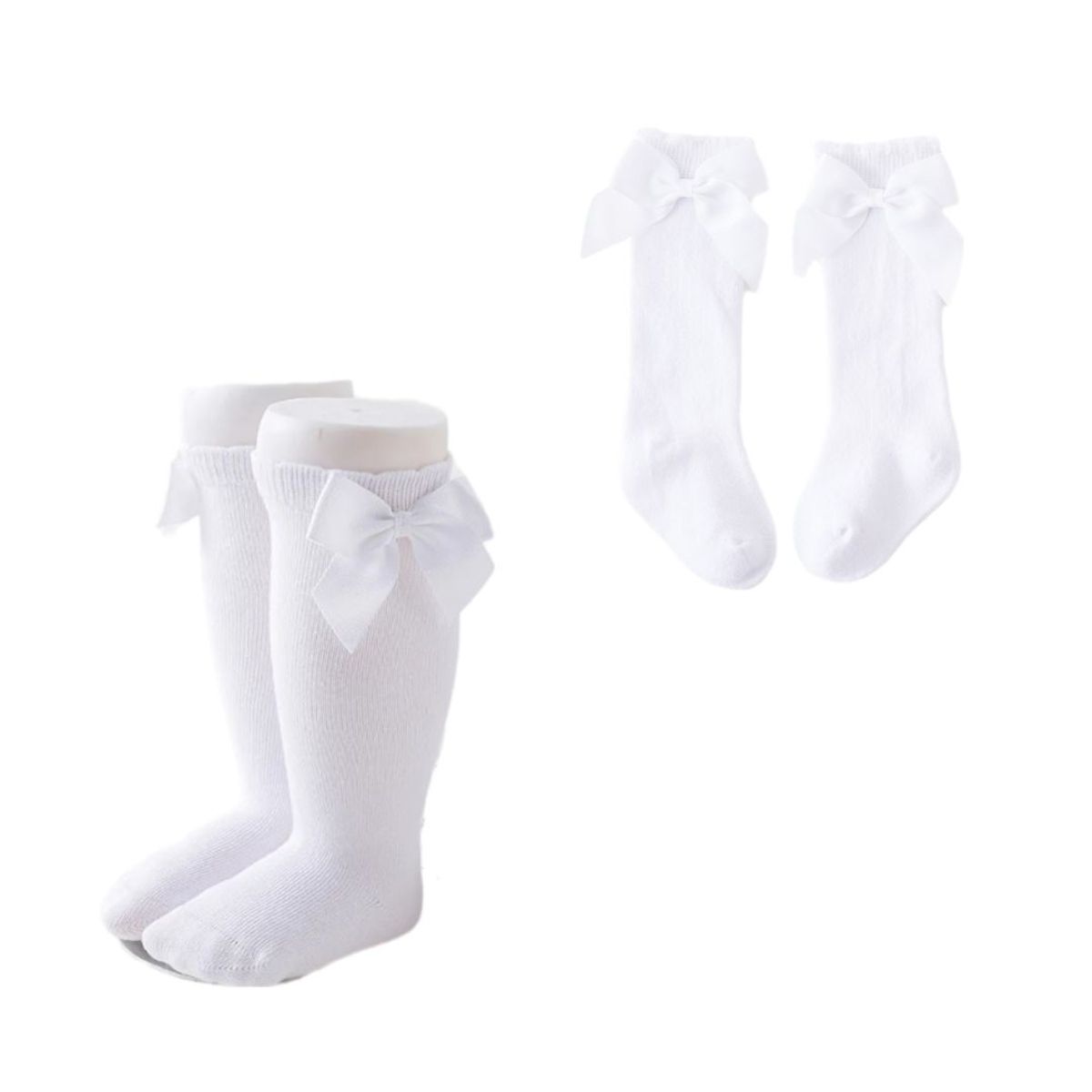 GENERICO - MEDIAS LAZO TALLA 4-6 AÑOS PERLA