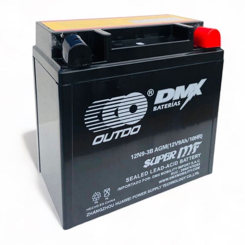 GENERICO - Batería Moto 12N9-3B Outdo DMX Sellada Activada