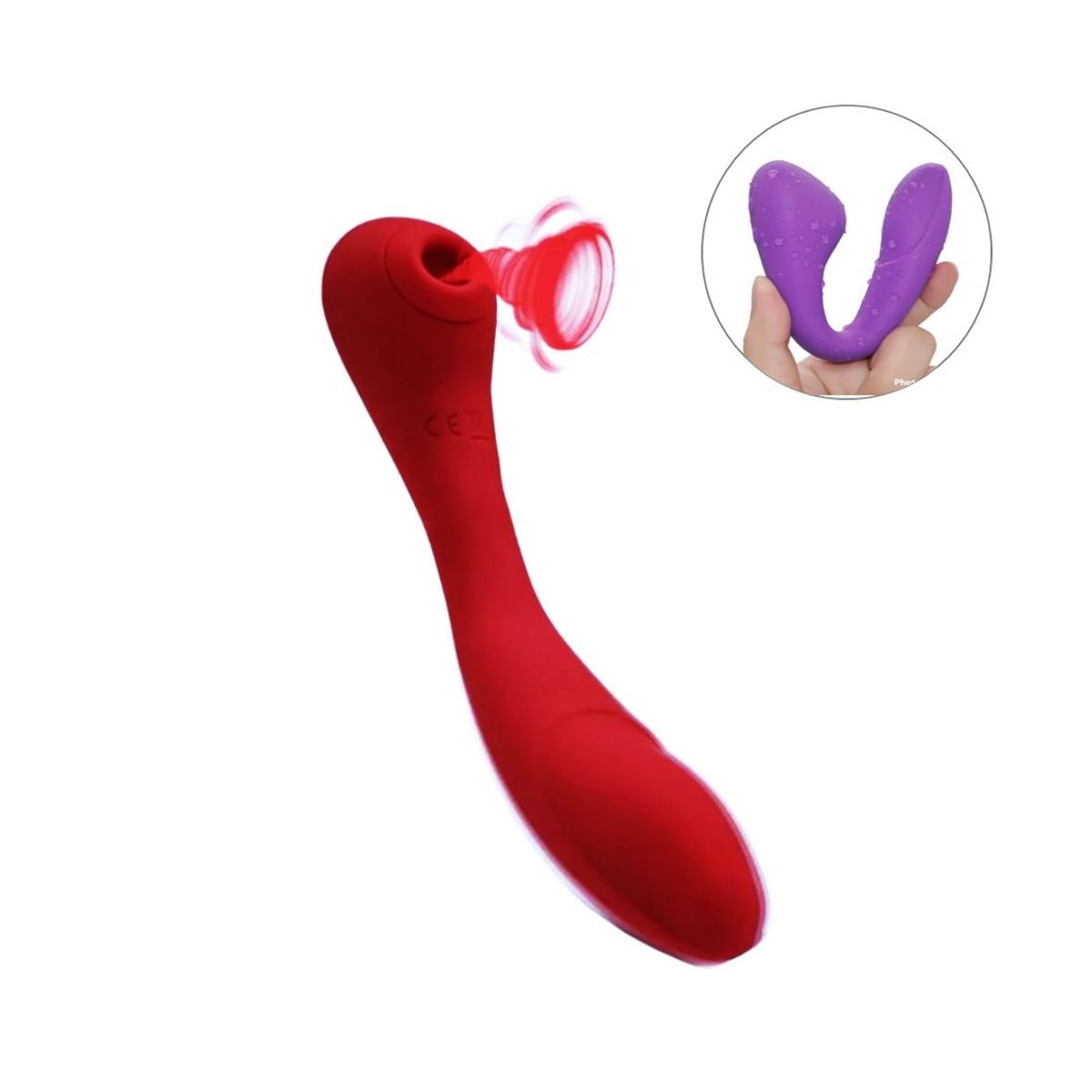 GENERICO - VIBRADOR SUCCIONADOR YANE ( 7 X 7 )