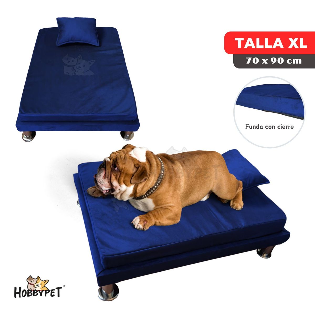 GENERICO - Cama para perro TARIMA DOG - Talla XL - Azul