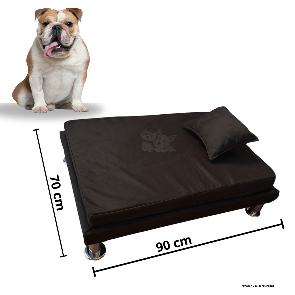 GENERICO - Cama para perro TARIMA DOG - Talla XL - Negro