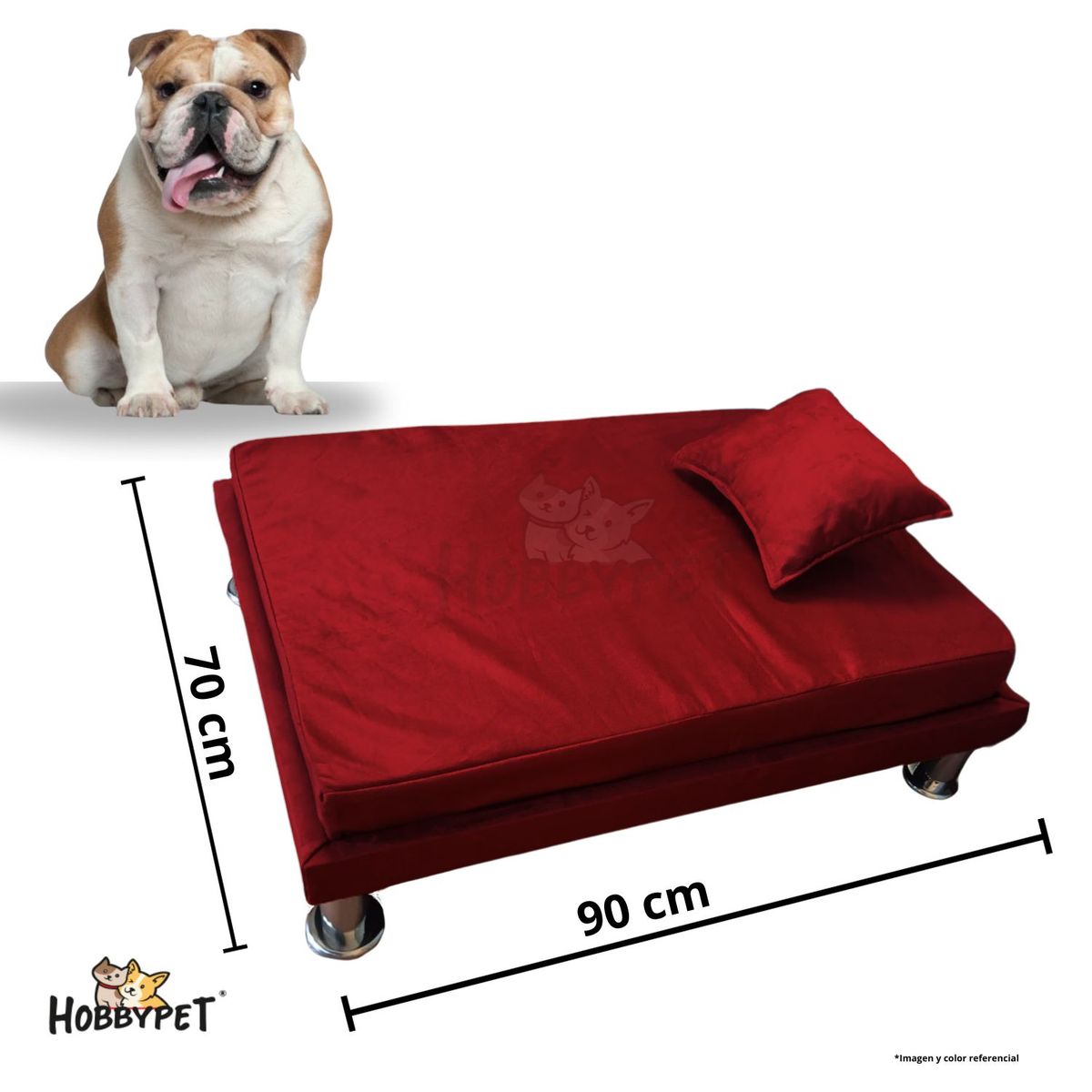 GENERICO - Cama para perro TARIMA DOG - Talla XL - Rojo