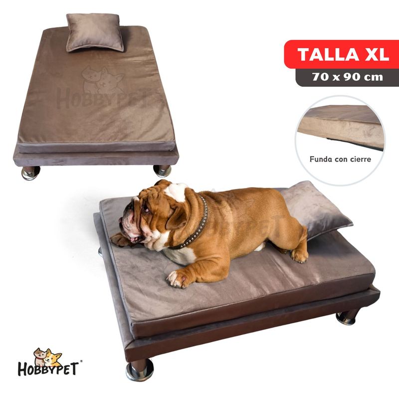 GENERICO - Cama para perro TARIMA DOG - Talla XL - Beige