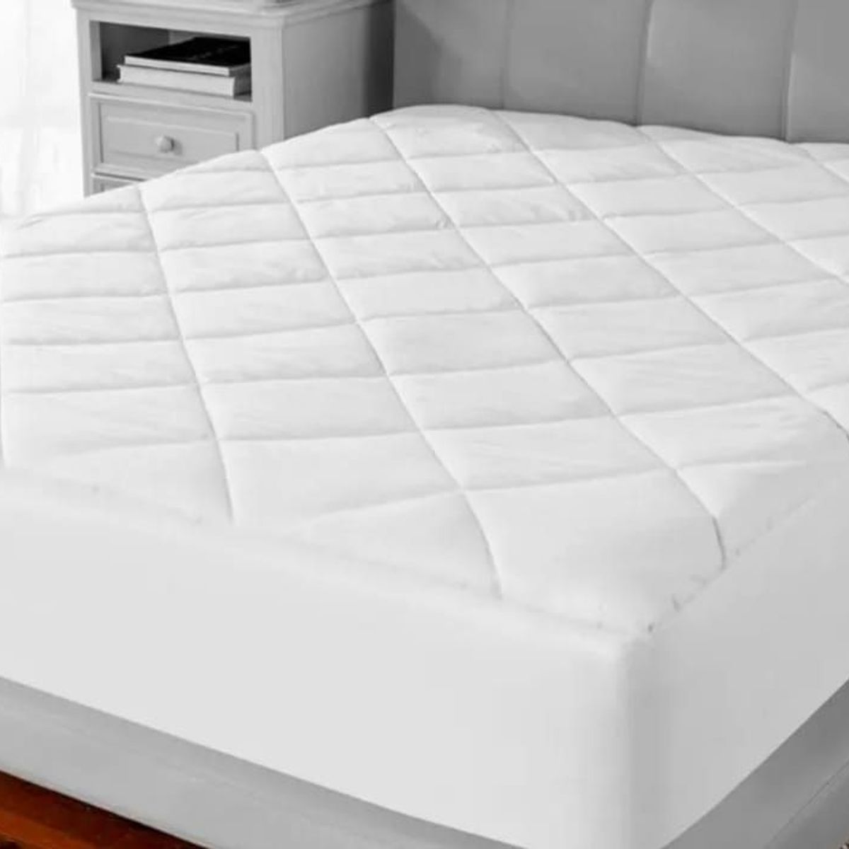 GENERICO - PROTECTOR DE COLCHON 2 PLZ IMPERMEABLE ANTIACAROS BLANCO