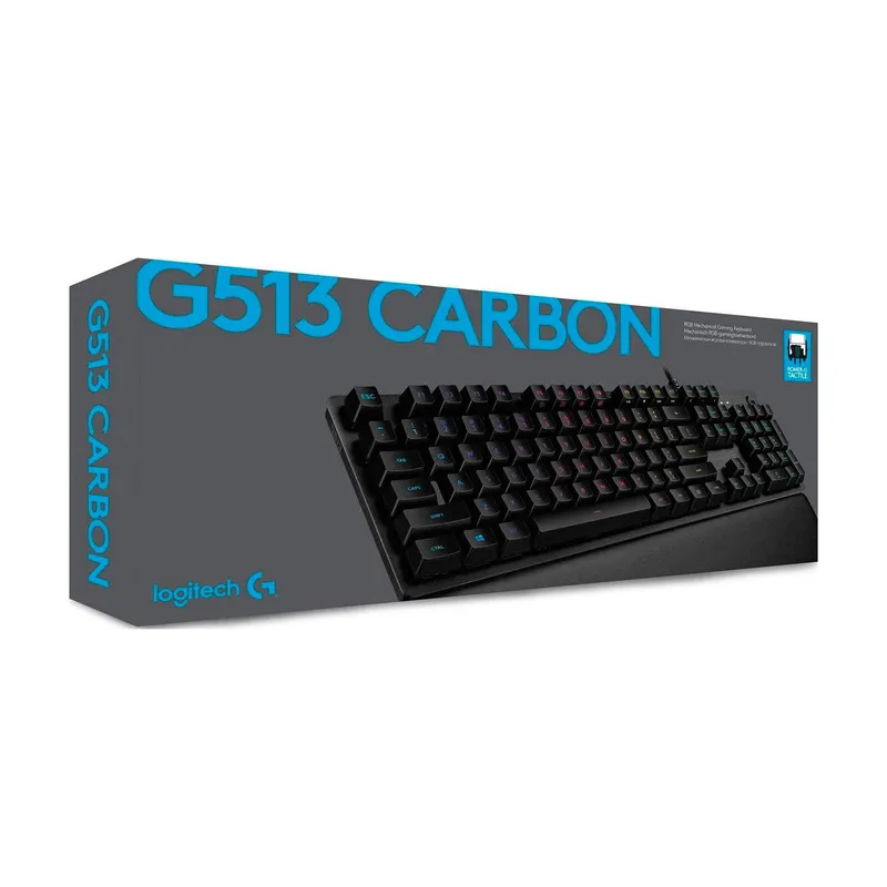 LOGITECH - Teclado Gamer Logitech G513 Carbon Lightsync Gaming Rgb Black