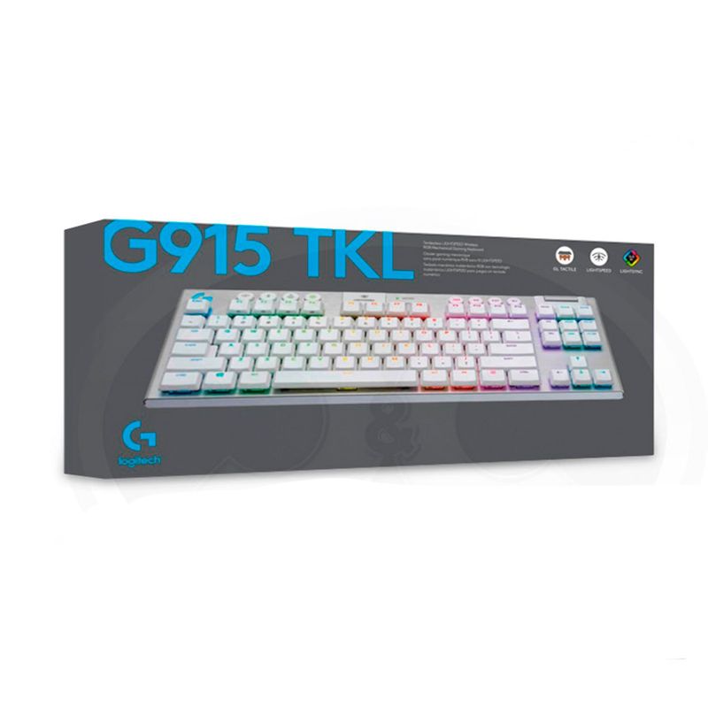LOGITECH - Teclado Gamer Logitech G915 Lightspeed Wireless Rgb Lightsync White