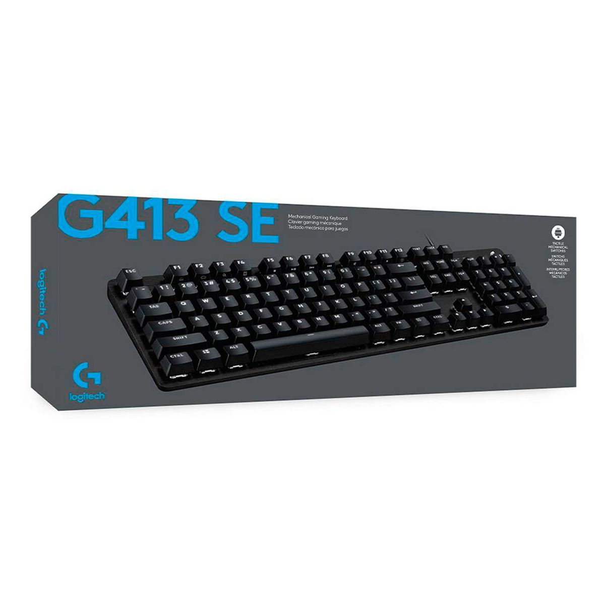 LOGITECH - Teclado Gamer Logitech G413 Se Blacklight Mecanical Black
