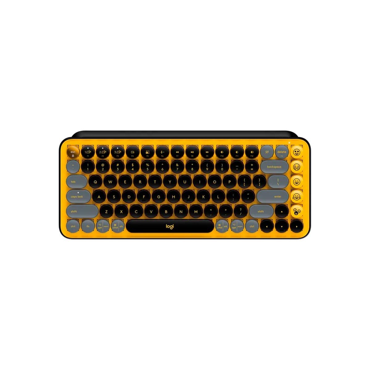 LOGITECH - Teclado Logitech Pop Keys Multi-Device Wirelees Black Yellow